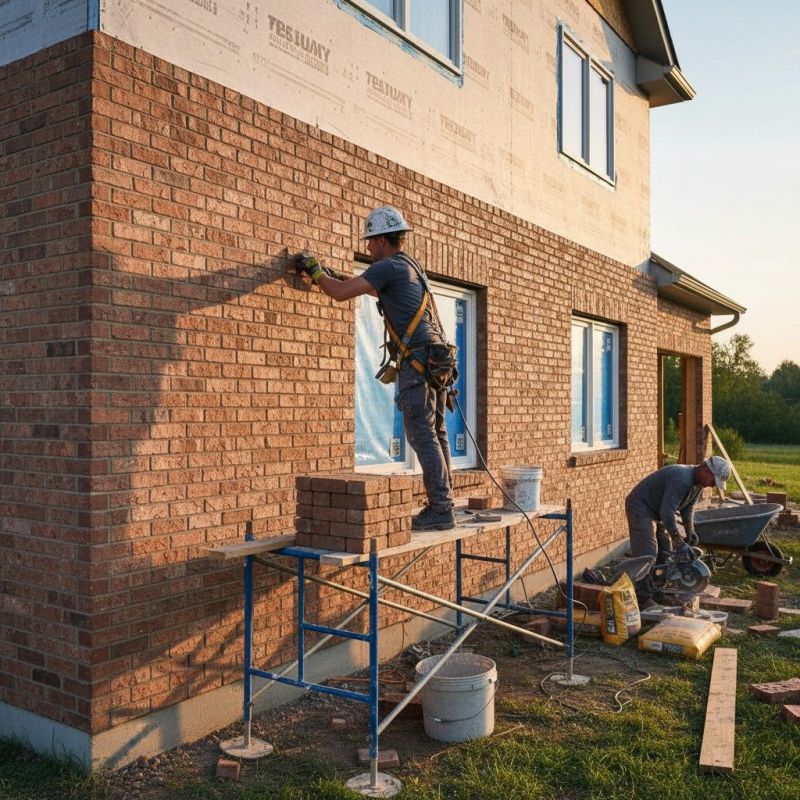 Brick Veneer Siding Installation detail