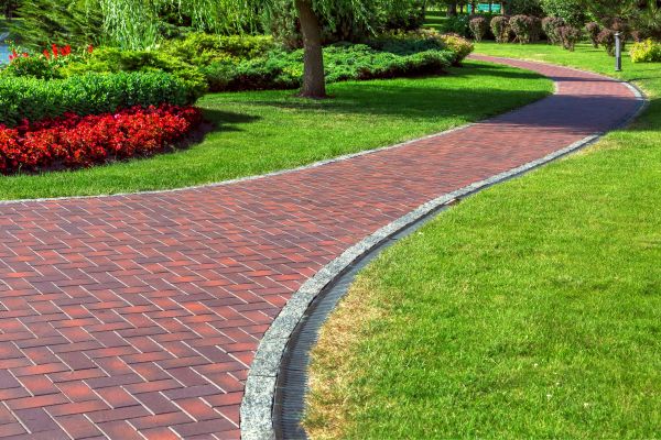 Brick Walkway Installation in Huntington Station