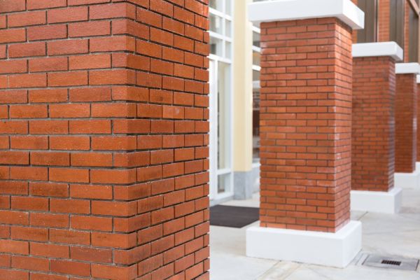 Brick Column Installation in Huntington Station