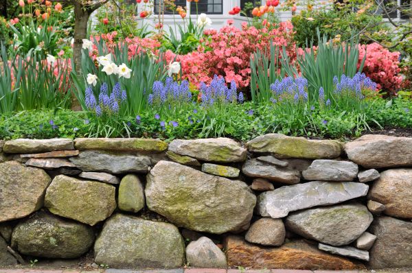 Garden Wall Installation in Huntington Station